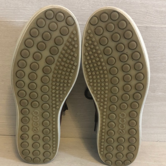 ECCO Brown Leather Casual Danish Design Sneakers Shoes Men’s Size 9 (42) - Picture 8 of 8